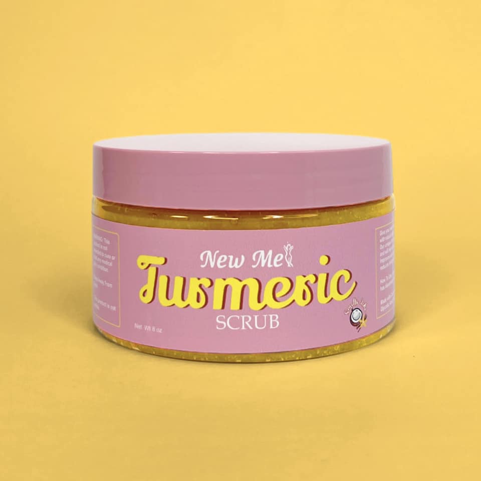 Turmeric Scrub 8 oz. (Mini wooden spoon included)