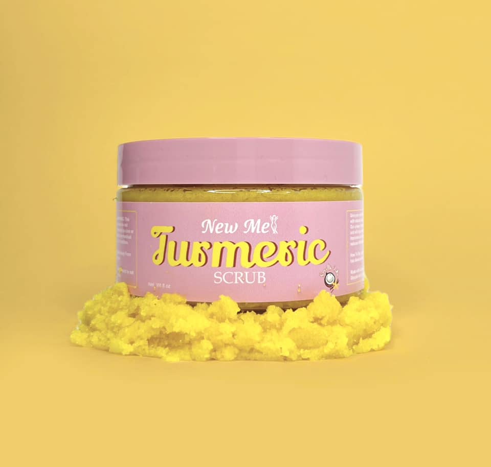 Turmeric Scrub 8 oz. (Mini wooden spoon included)