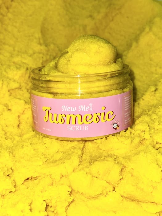 Turmeric Scrub 8 oz. (Mini wooden spoon included)