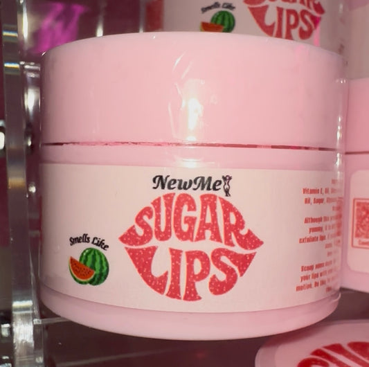 New Me's SugarLips (watermelon lip scrub)